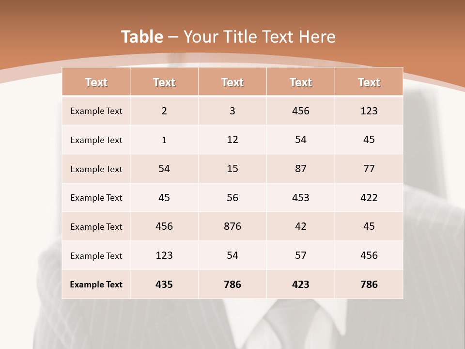 A Man In A Suit Is Looking At The Camera PowerPoint Template
