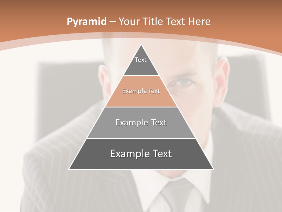 A Man In A Suit Is Looking At The Camera PowerPoint Template