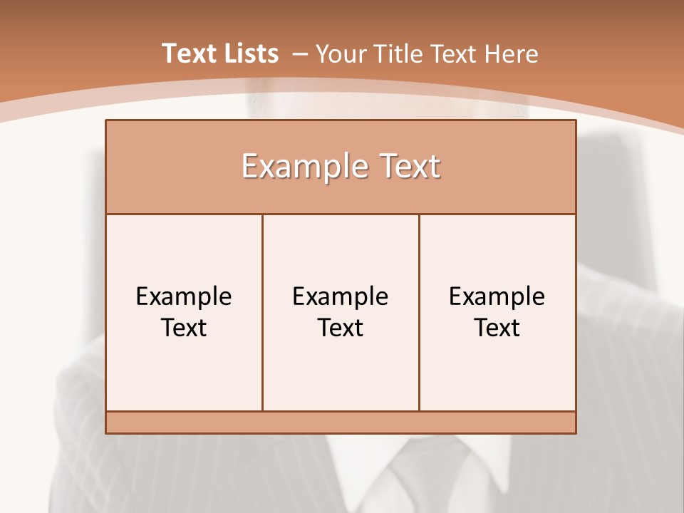 A Man In A Suit Is Looking At The Camera PowerPoint Template
