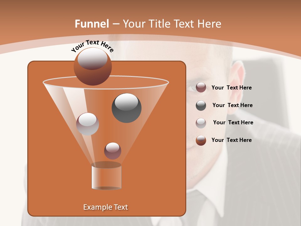 A Man In A Suit Is Looking At The Camera PowerPoint Template