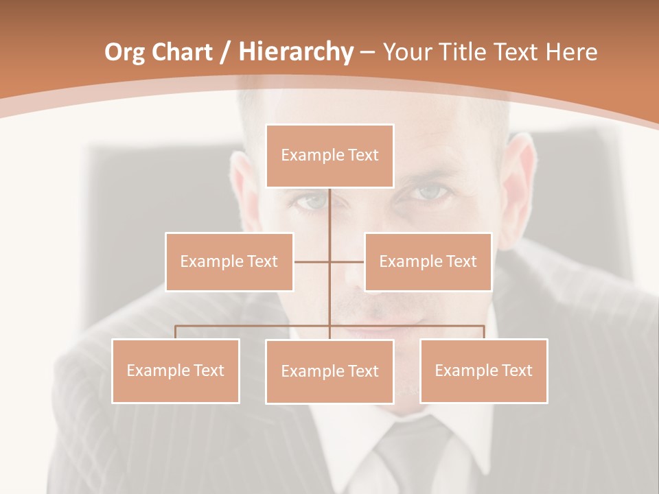 A Man In A Suit Is Looking At The Camera PowerPoint Template