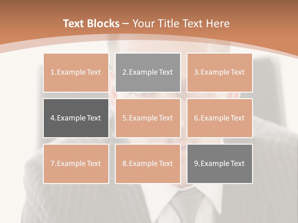 A Man In A Suit Is Looking At The Camera PowerPoint Template