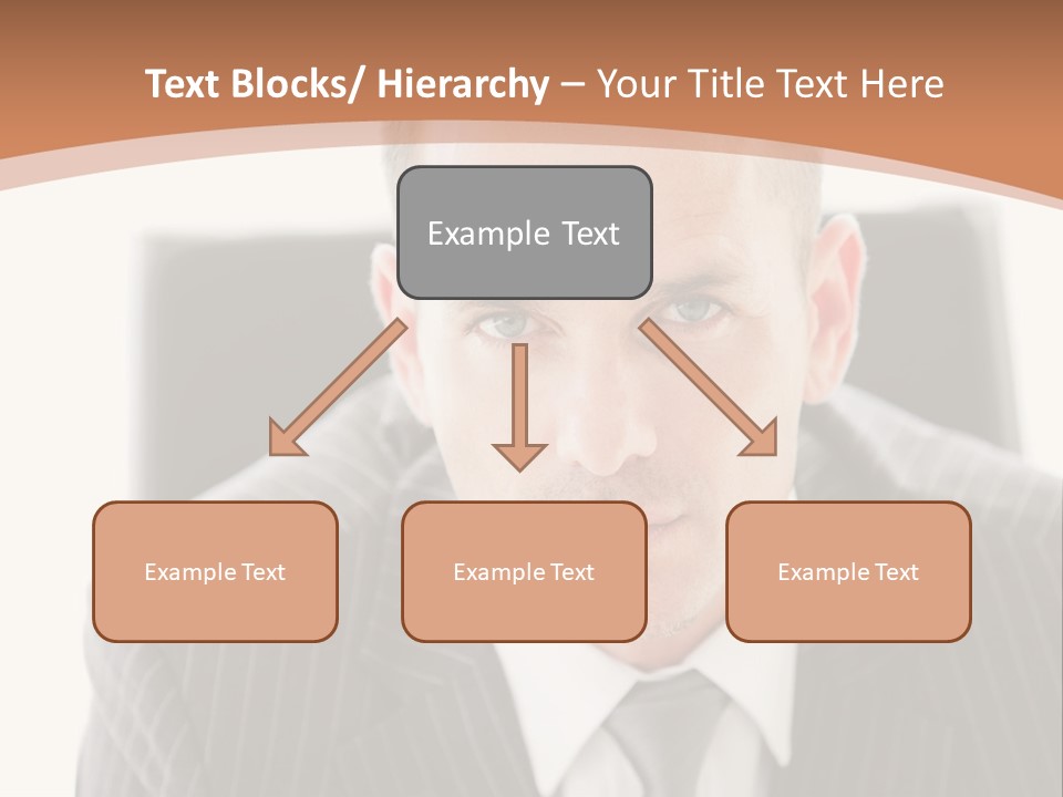 A Man In A Suit Is Looking At The Camera PowerPoint Template
