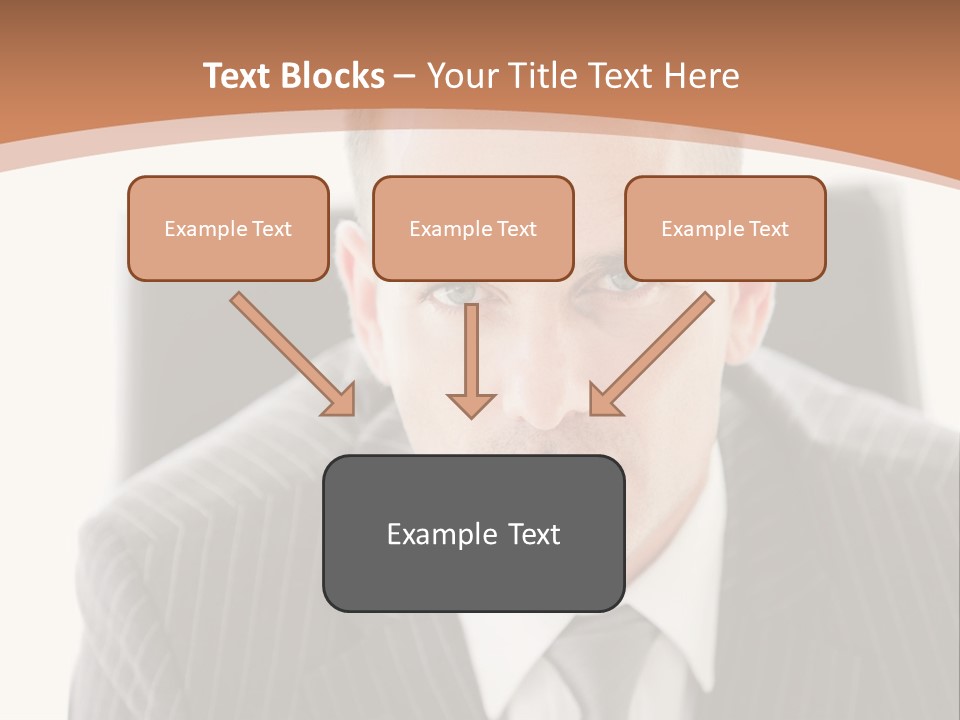 A Man In A Suit Is Looking At The Camera PowerPoint Template