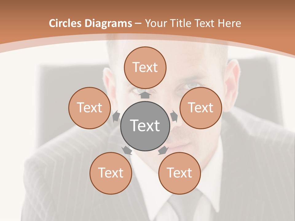 A Man In A Suit Is Looking At The Camera PowerPoint Template