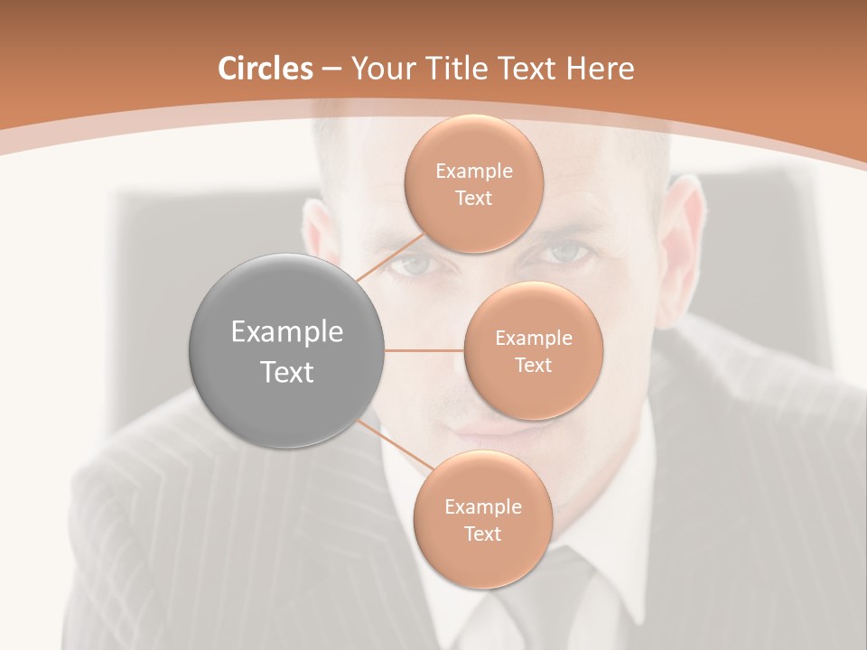 A Man In A Suit Is Looking At The Camera PowerPoint Template