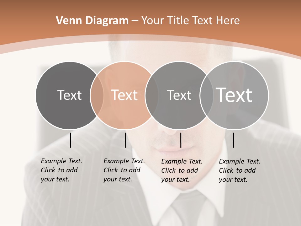 A Man In A Suit Is Looking At The Camera PowerPoint Template
