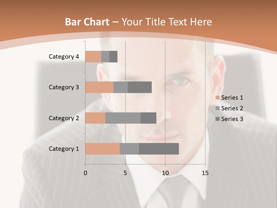 A Man In A Suit Is Looking At The Camera PowerPoint Template