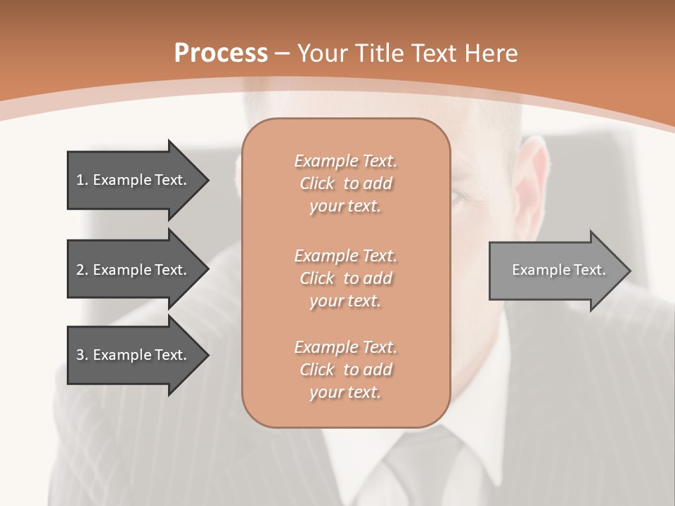 A Man In A Suit Is Looking At The Camera PowerPoint Template