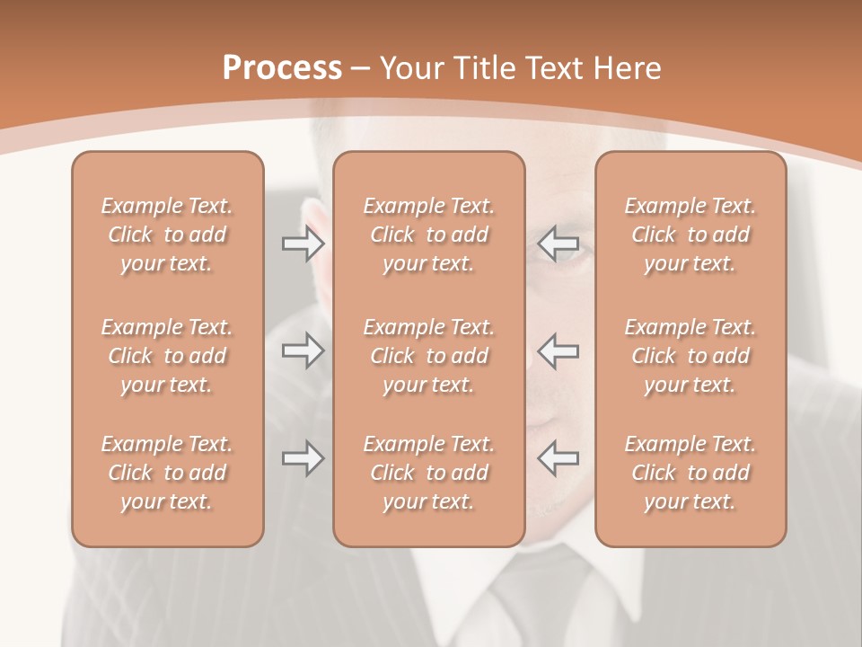 A Man In A Suit Is Looking At The Camera PowerPoint Template