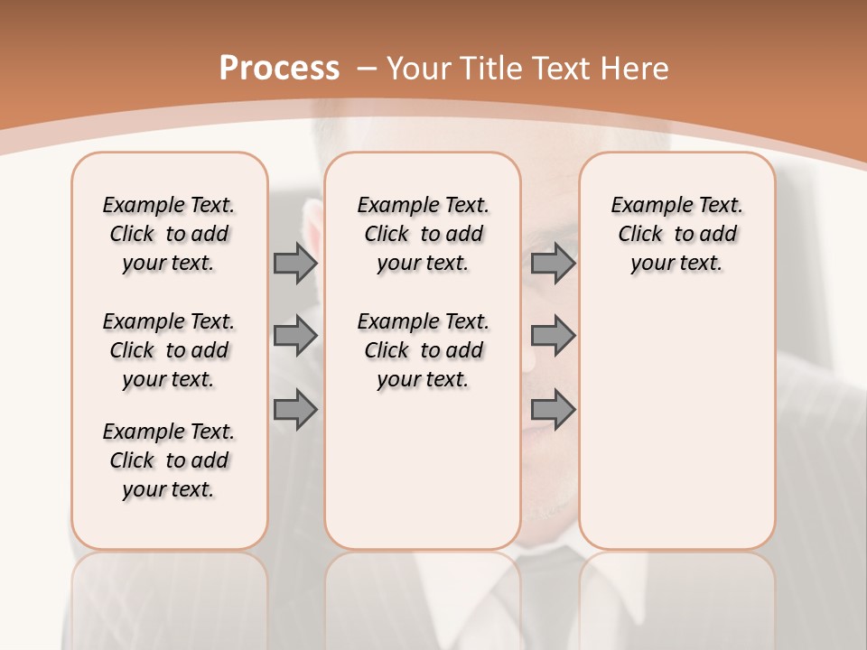 A Man In A Suit Is Looking At The Camera PowerPoint Template