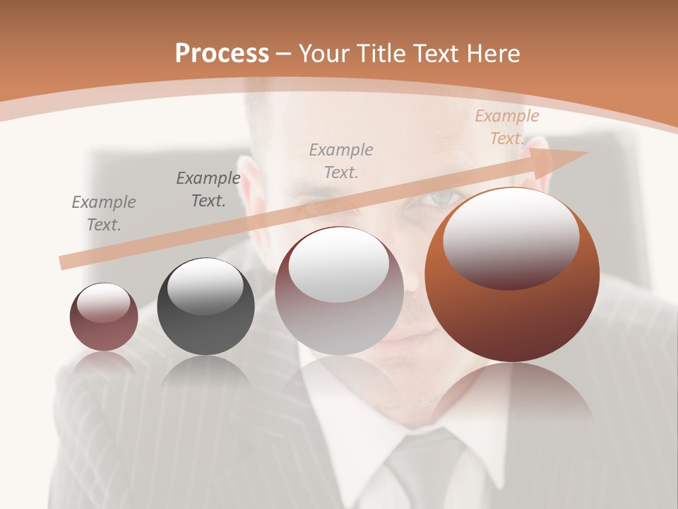 A Man In A Suit Is Looking At The Camera PowerPoint Template