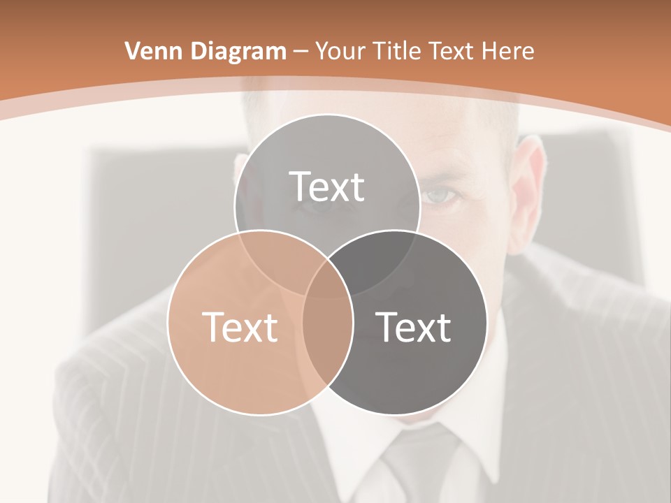 A Man In A Suit Is Looking At The Camera PowerPoint Template