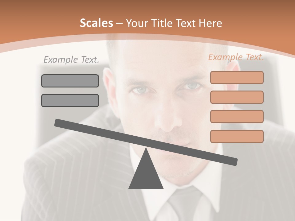 A Man In A Suit Is Looking At The Camera PowerPoint Template