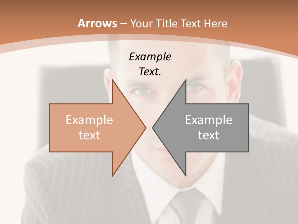 A Man In A Suit Is Looking At The Camera PowerPoint Template