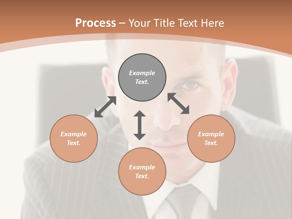 A Man In A Suit Is Looking At The Camera PowerPoint Template