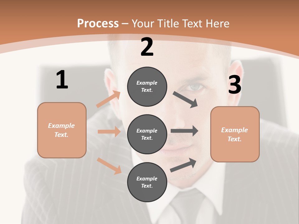 A Man In A Suit Is Looking At The Camera PowerPoint Template