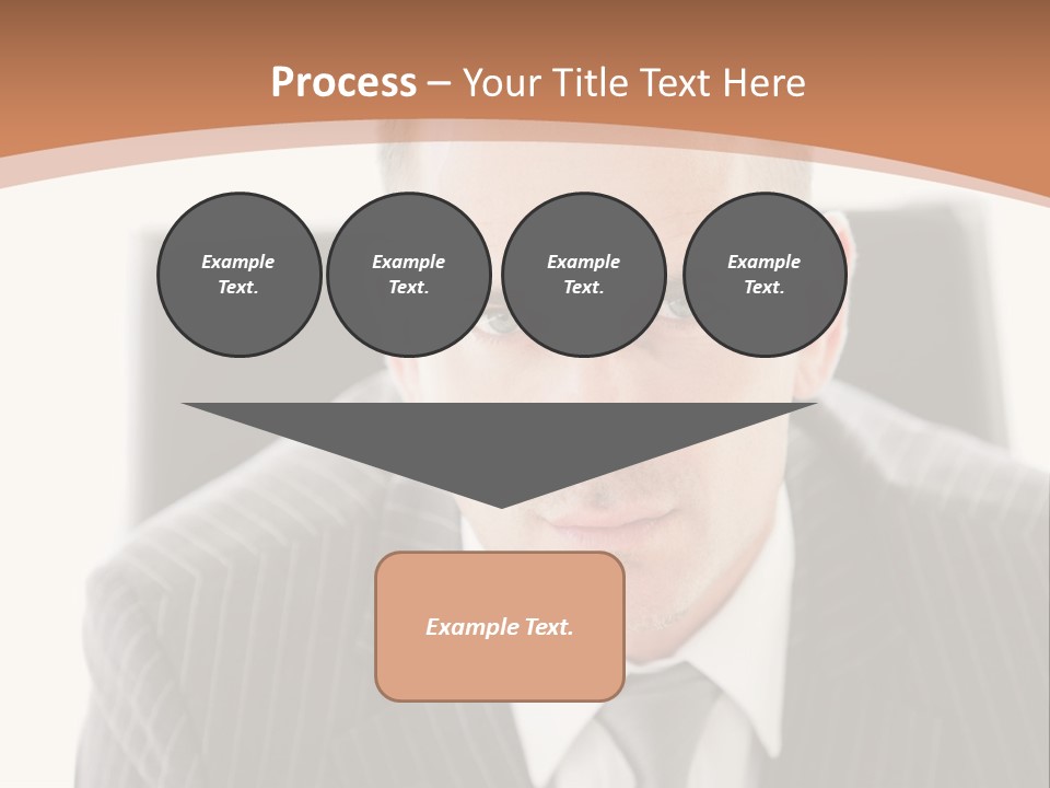 A Man In A Suit Is Looking At The Camera PowerPoint Template