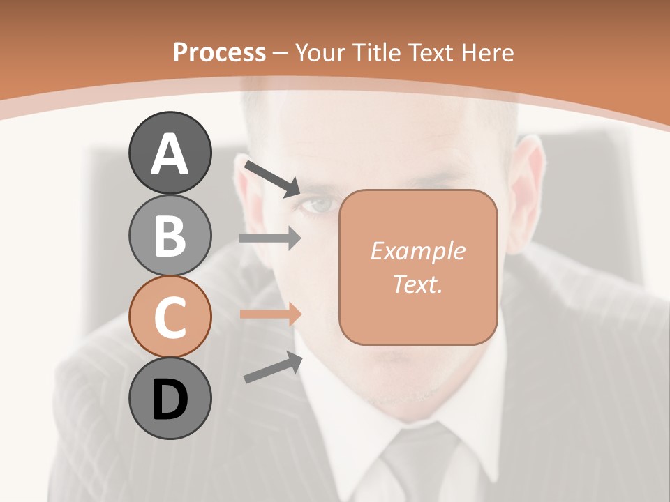 A Man In A Suit Is Looking At The Camera PowerPoint Template