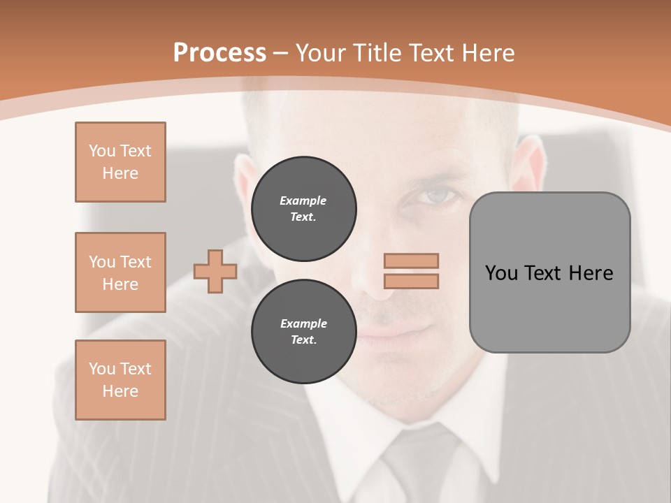 A Man In A Suit Is Looking At The Camera PowerPoint Template