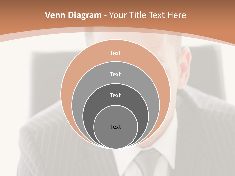 A Man In A Suit Is Looking At The Camera PowerPoint Template