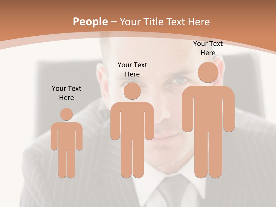 A Man In A Suit Is Looking At The Camera PowerPoint Template