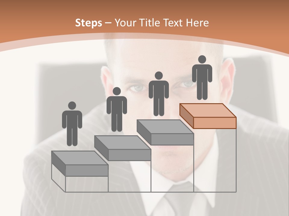 A Man In A Suit Is Looking At The Camera PowerPoint Template