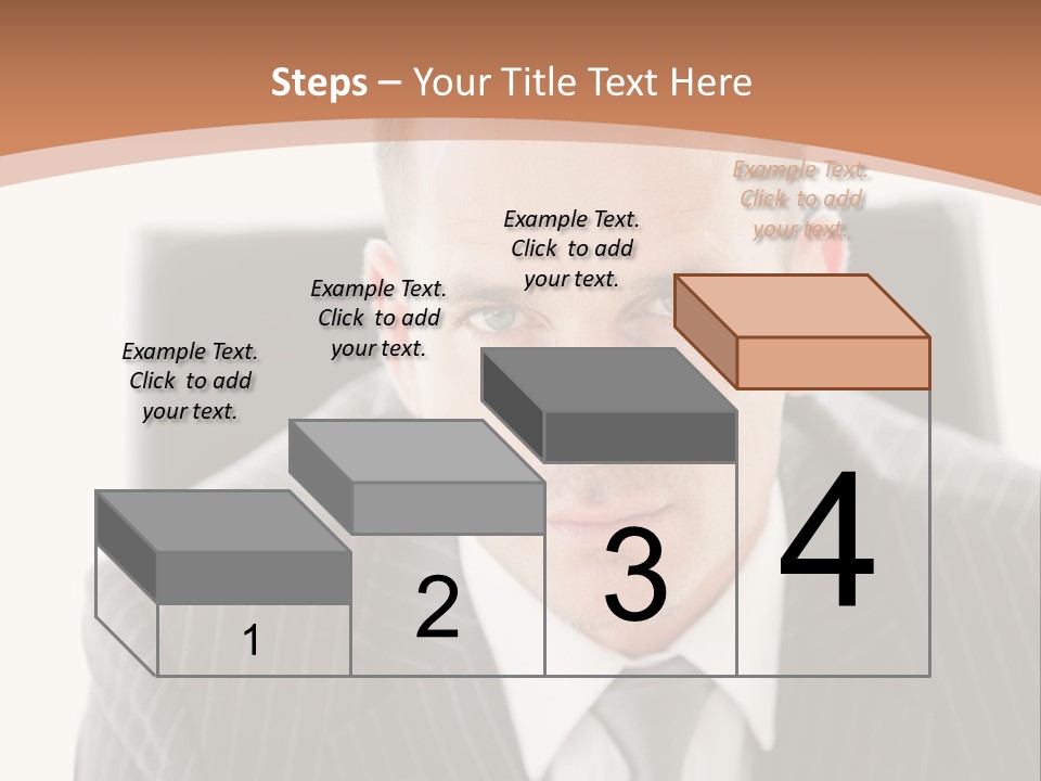 A Man In A Suit Is Looking At The Camera PowerPoint Template