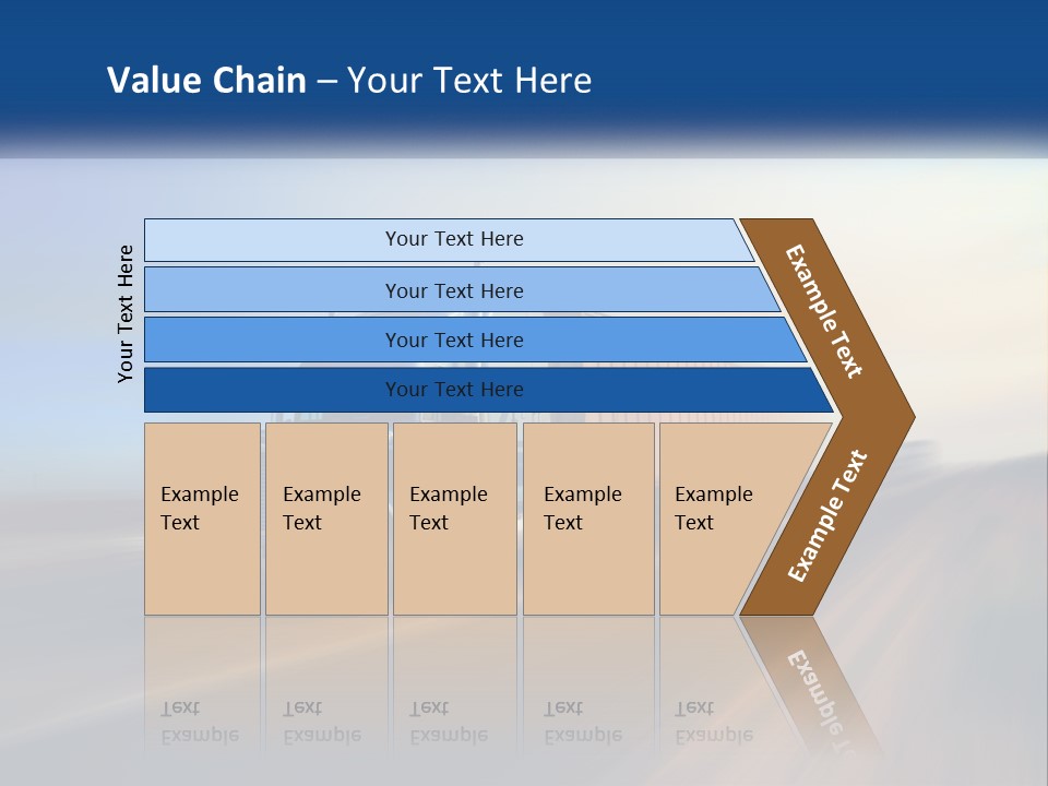 A Semi Truck Driving Down A Road With A Sky Background PowerPoint Template