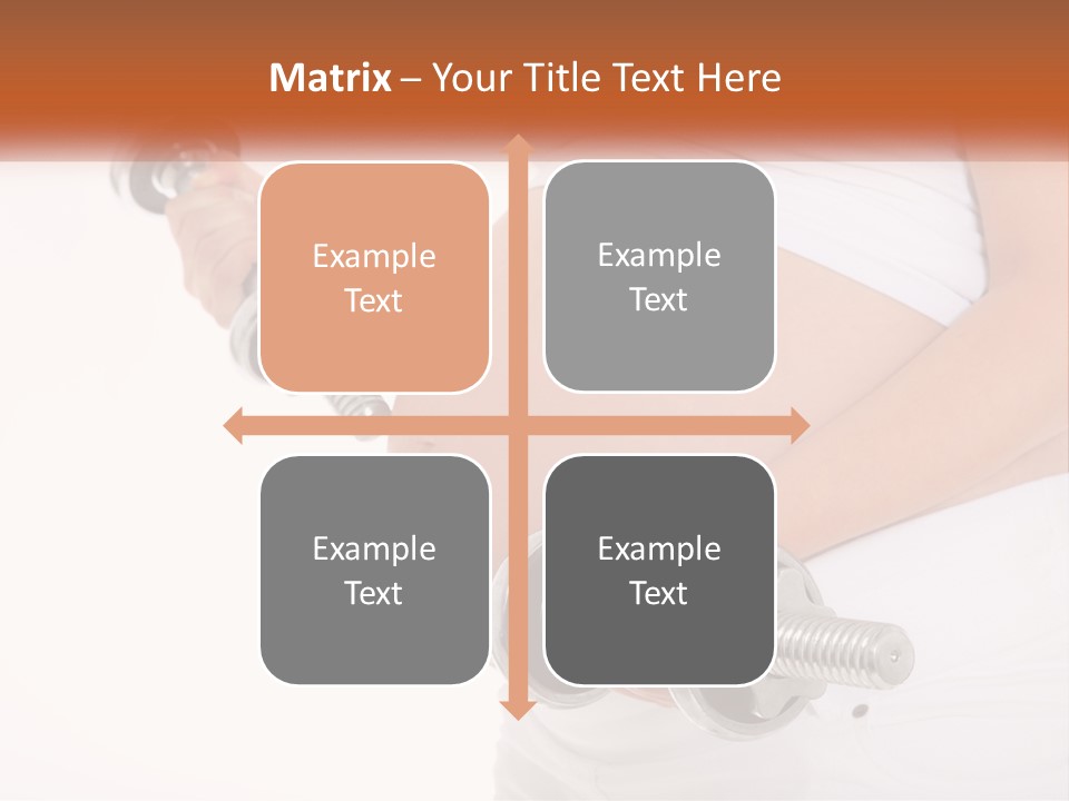 A Pregnant Woman Holding Two Dumbs In Her Belly PowerPoint Template