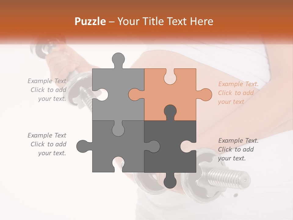 A Pregnant Woman Holding Two Dumbs In Her Belly PowerPoint Template