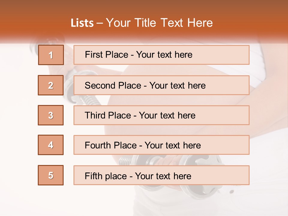 A Pregnant Woman Holding Two Dumbs In Her Belly PowerPoint Template