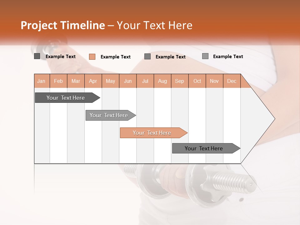 A Pregnant Woman Holding Two Dumbs In Her Belly PowerPoint Template