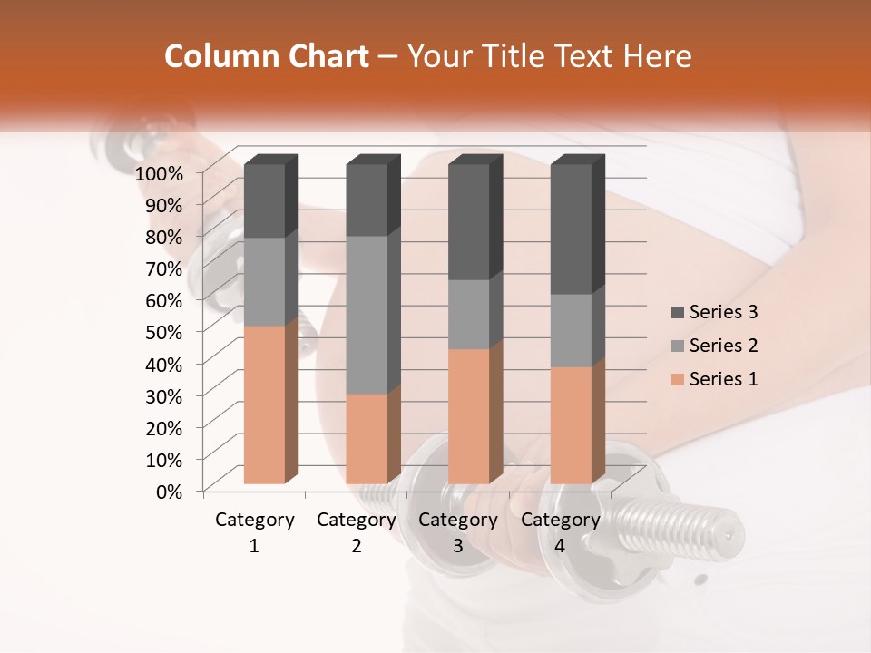 A Pregnant Woman Holding Two Dumbs In Her Belly PowerPoint Template