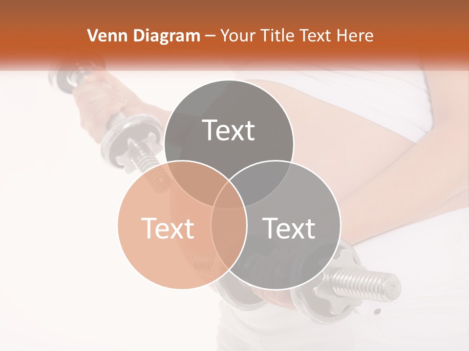 A Pregnant Woman Holding Two Dumbs In Her Belly PowerPoint Template