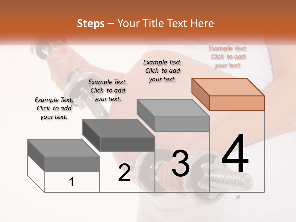 A Pregnant Woman Holding Two Dumbs In Her Belly PowerPoint Template