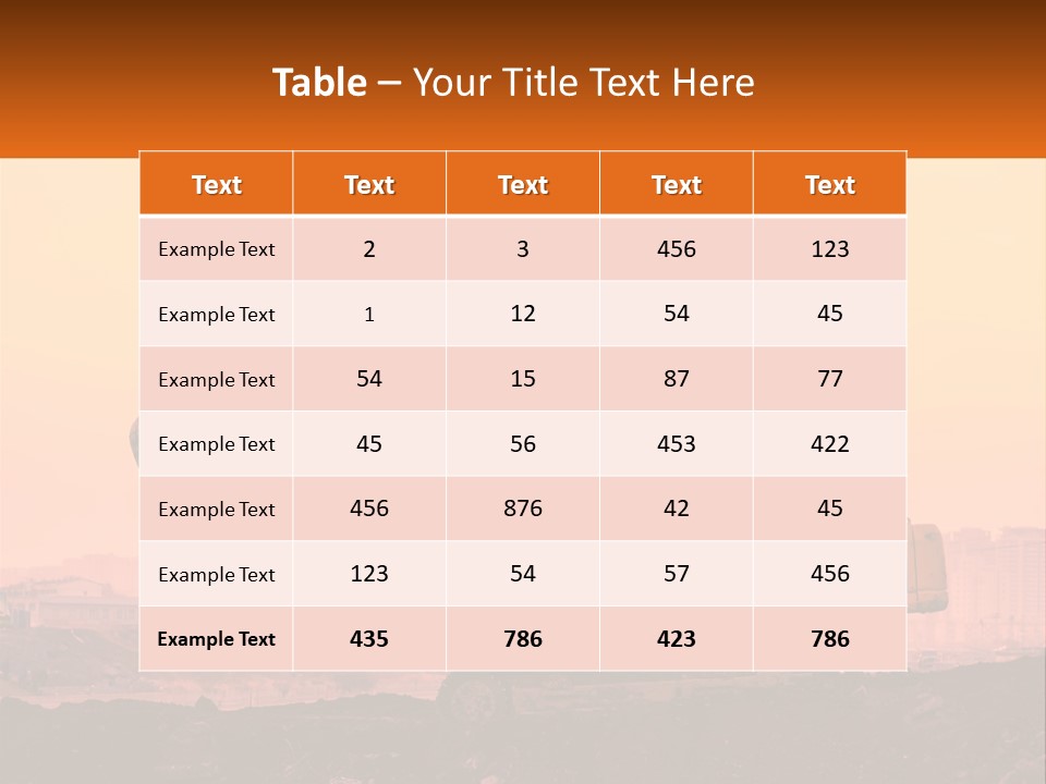 A Yellow Excavator On A Construction Site With A City In The Background PowerPoint Template