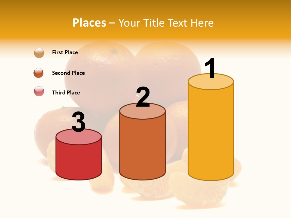 A Group Of Oranges Sitting On Top Of Each Other PowerPoint Template