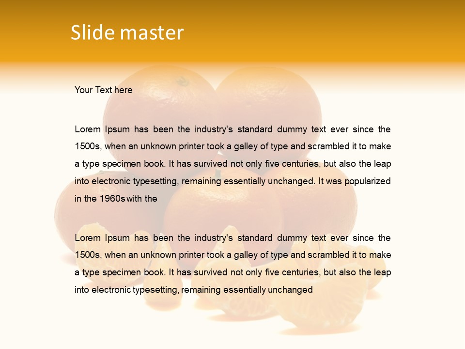 A Group Of Oranges Sitting On Top Of Each Other PowerPoint Template