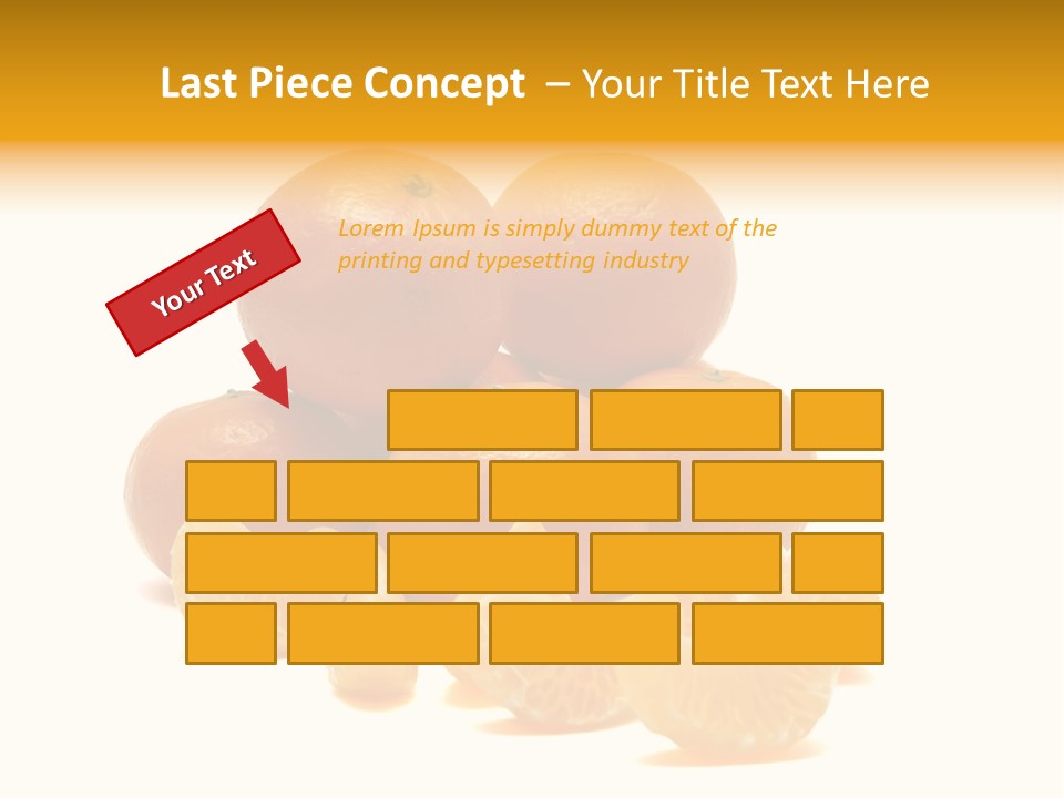 A Group Of Oranges Sitting On Top Of Each Other PowerPoint Template