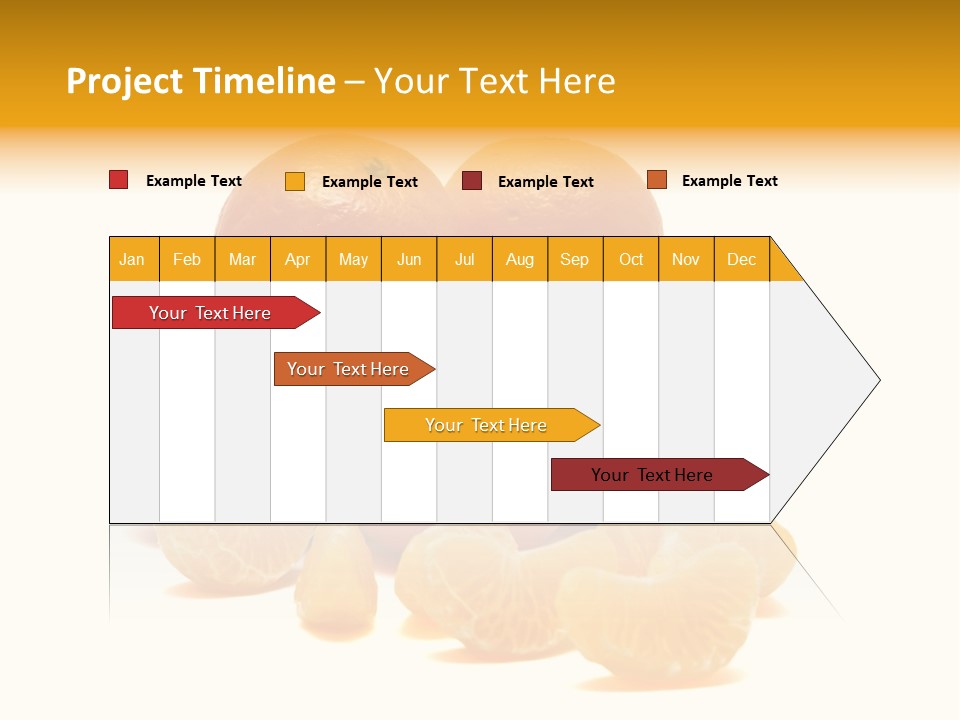 A Group Of Oranges Sitting On Top Of Each Other PowerPoint Template