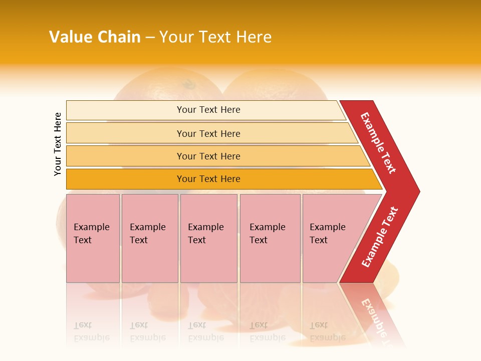 A Group Of Oranges Sitting On Top Of Each Other PowerPoint Template