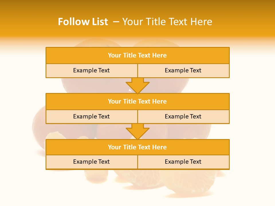 A Group Of Oranges Sitting On Top Of Each Other PowerPoint Template