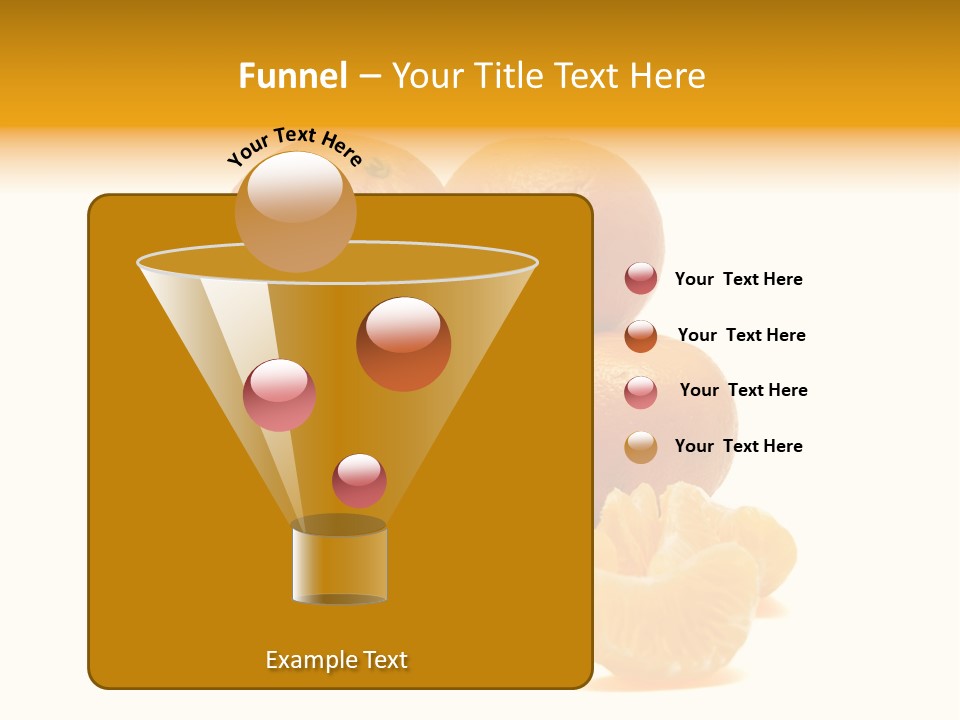 A Group Of Oranges Sitting On Top Of Each Other PowerPoint Template