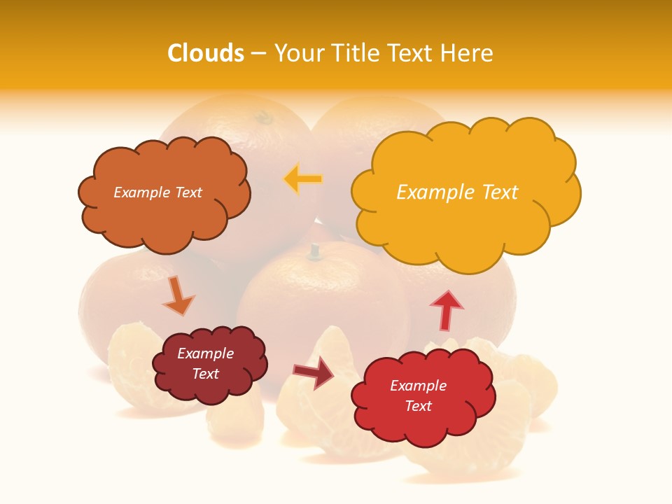 A Group Of Oranges Sitting On Top Of Each Other PowerPoint Template