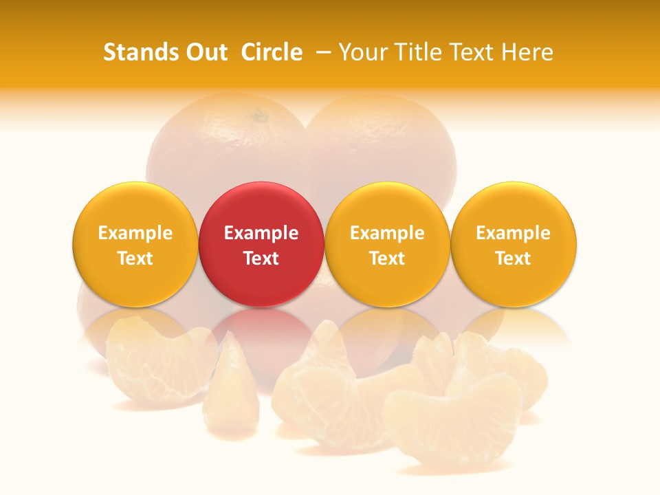 A Group Of Oranges Sitting On Top Of Each Other PowerPoint Template