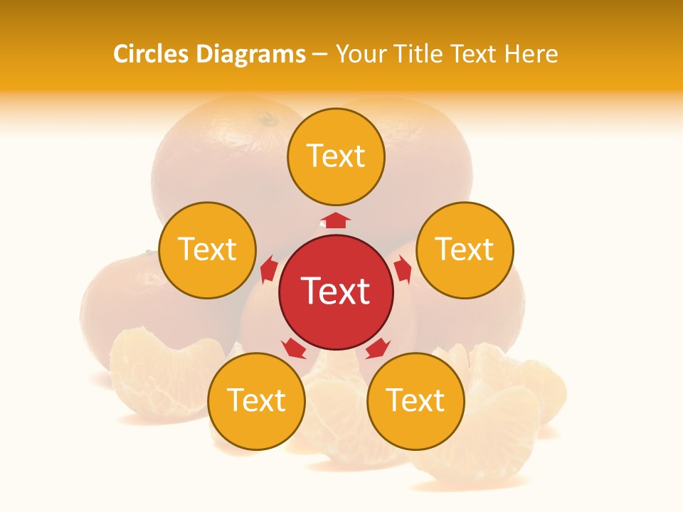 A Group Of Oranges Sitting On Top Of Each Other PowerPoint Template