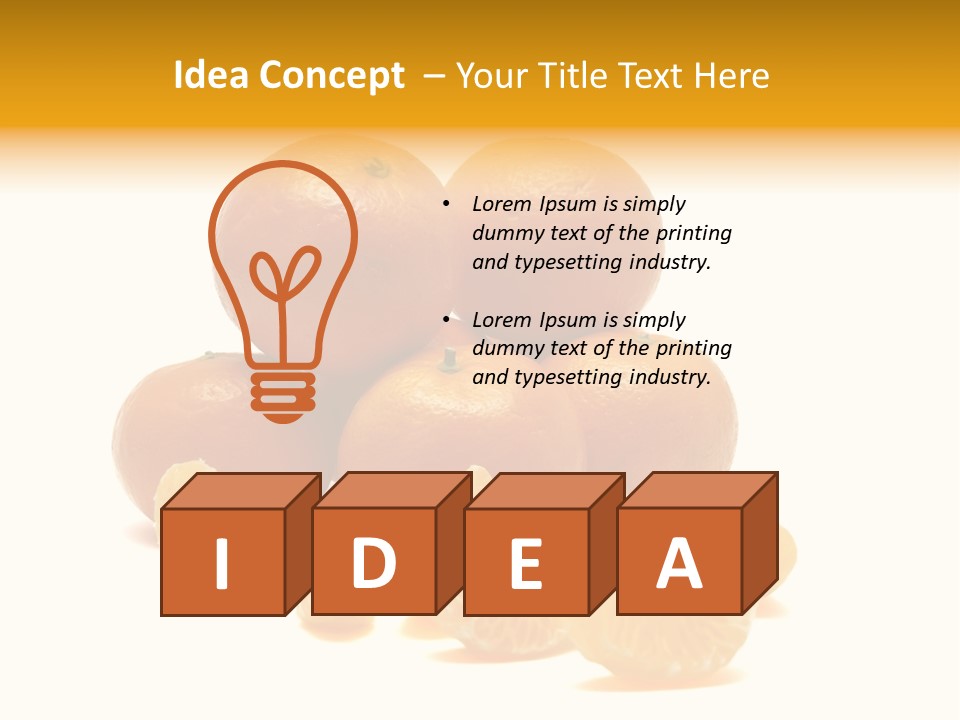 A Group Of Oranges Sitting On Top Of Each Other PowerPoint Template