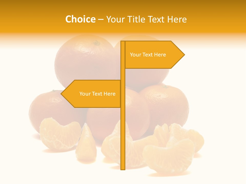 A Group Of Oranges Sitting On Top Of Each Other PowerPoint Template