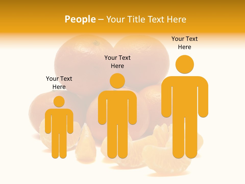 A Group Of Oranges Sitting On Top Of Each Other PowerPoint Template